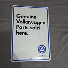 Vw Genuine Volkswagen Parts Sold Here Sign Rare Dealer Wall Sign Advertising Vw Genuine Volkswagen Parts Sold Here Sign Rare Dealer Wall Sign Advertising