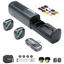 Cube-SC Kit2 Wireless Lavalier Microphone for iPhone 15 Android, USB , 8H B...