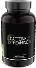 Concentrated Caffeine  L-Theanine Daily Supplement 120 caps 