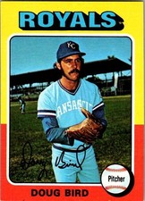 1975 Topps Mini Baseball - Doug Bird #364 - Kansas City Royals 