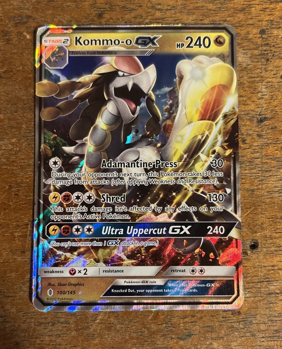 kommo-o pokemon card value Crimson Invasion Cracked Ice Guardians Rising Kommo Kommo o GX SM71 Sun