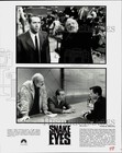 1998 Press Photo Brian De Palma, Nicolas Cage, Gary Sinise on "Snake Eyes" Set