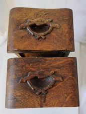 2 VINTAGE Oak Wood Treadle Sewing Machine Cabinet Drawers 15 1/2"