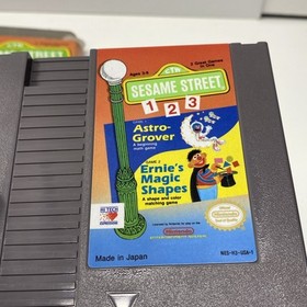 Sesame Street 123 Nintendo NES UNTESTED Game Complete box + manual insert clean