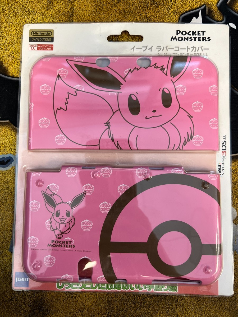 Nintendo 3DS LL SEALED Pocket Monsters Eevee Pink Shell Cover!! | eBay