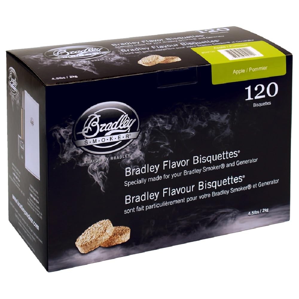 Bradley Smoker Bisquettes, Apple Special Blend, 120 Pack - F