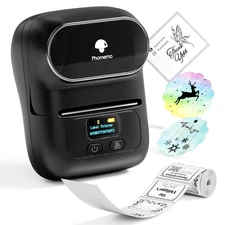M110 Label Makers - Barcode Label Printer Bluetooth Label Maker Portable Ther...