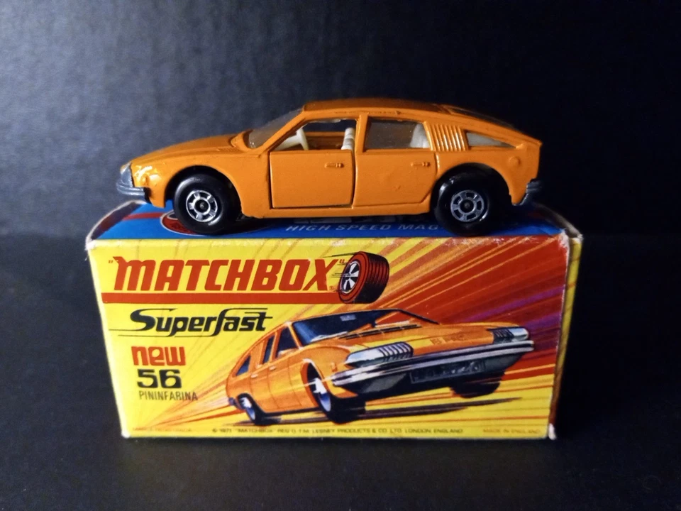 Matchbox Superfast #56 1800 Pinin Farina 1969  In Original H Box - Image 2 of 4