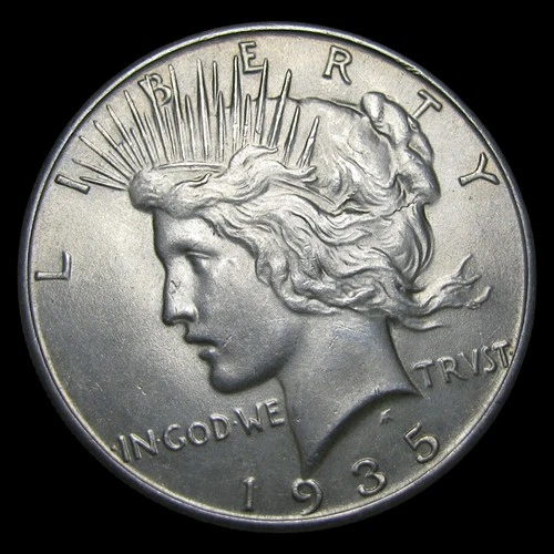 1935 Peace Dollar Silver ---- Gem BU Condition Coin ---- #PP512