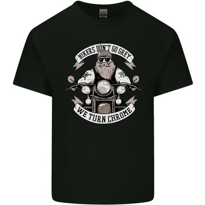 Biker Dont Go Grau Motorrad Herren Leichte Baumwolle T-Shirt