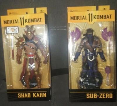 Mcfarlane mortal kombat sub zero And Shao Kahn