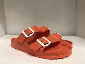 orange plastic birkenstocks