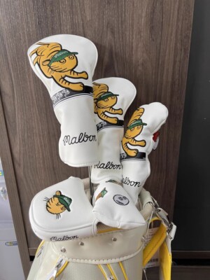 M/b New Golf Club Headcovers Driver Fairway Woods Cover Head Covers White