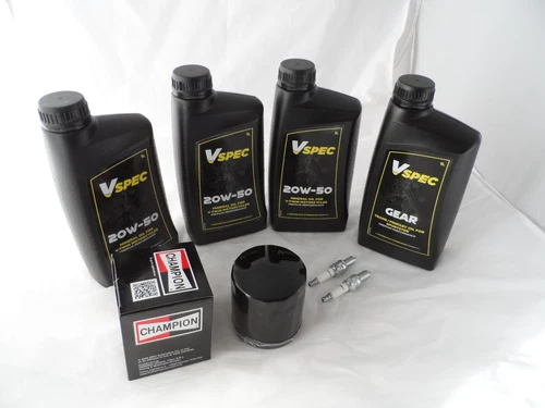 Service Kit for Harley-Davidson XL Sportster 84 & Later Oil, Blk Filter & Plugs