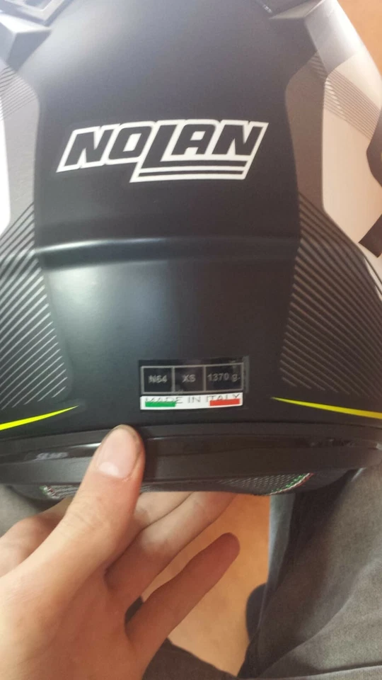 Motorradhelm von Nolan keine Kratzer von 2019 nur Indoor Verwendet Modell N64 - Bild 3 von 4