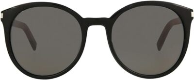 Saint Laurent CLASSIC6 002 Black Round Smoke 54-19-140 Non 