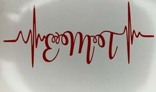 EMT Text Heartbeat Vinyl Decal Sticker Car Wall Tumbler Cup Choice Paramedic EMS