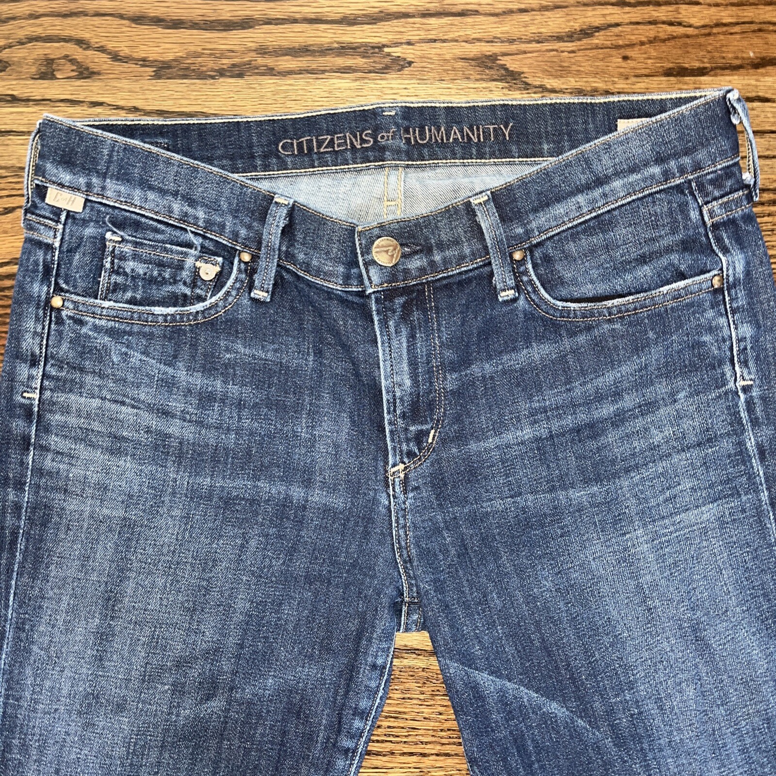Citizens of Humanity Blue Ava Stretch Low Rise Straight Leg Jeans 31 X 32.5 - View 2