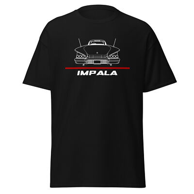 Premium T-Shirt For Chevrolet Impala 1958 Classic Car Enthusiast Birthday Gift