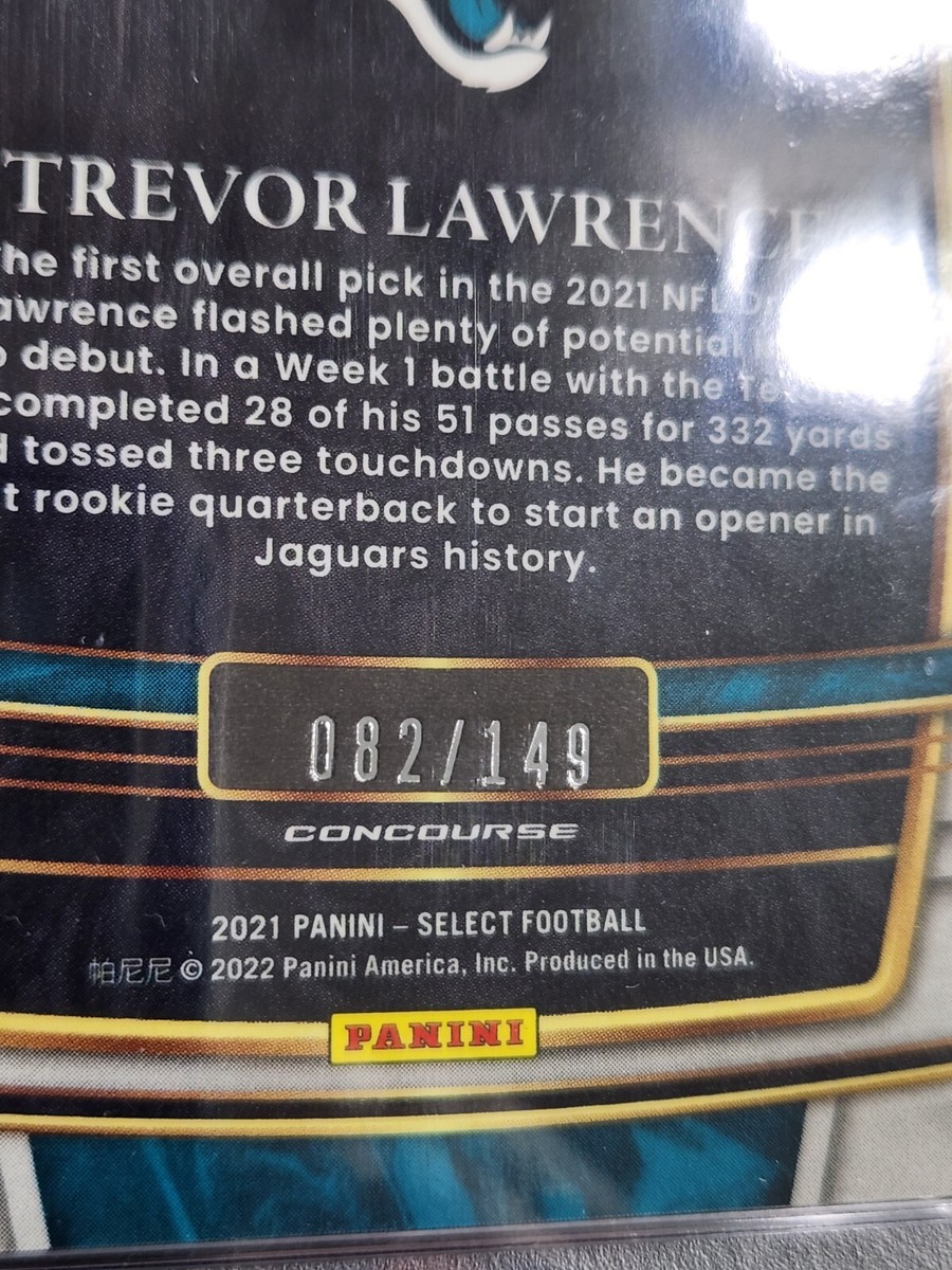2021 Panini Select - Concourse Trevor Lawrence #43 Maroon Prizm