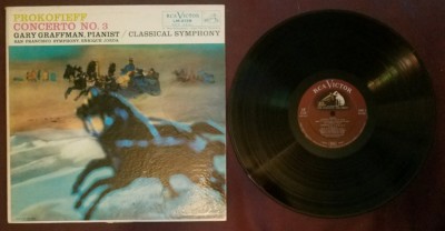 Prokofieff Concerto No. 3 LP Gary Graffman Enrique Jorda RCA