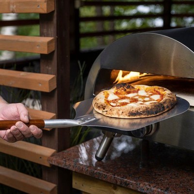 Pala Per Pizza In Alluminio - Manico In Legno 60x30,5 Cm | Per Forno, Pane E Torte