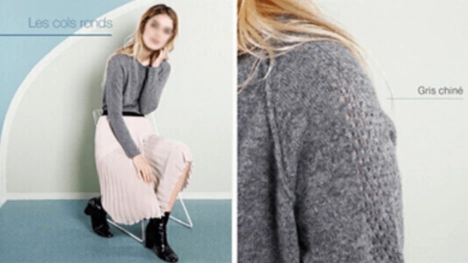 Pull Moonblush 100% Cachemire Gris Col V T.S NEUF+ETIQUETTE - Photo 1/1