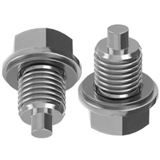 2PCS M14x1.5 Universal Car Engine Magnetic Oil Drain Plug Screw Nut Bolt Sumps