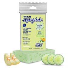 T.Taio Esponjabon Soap Sponge - Cleansing Shower Scrubber - Cleaning Bath Wash