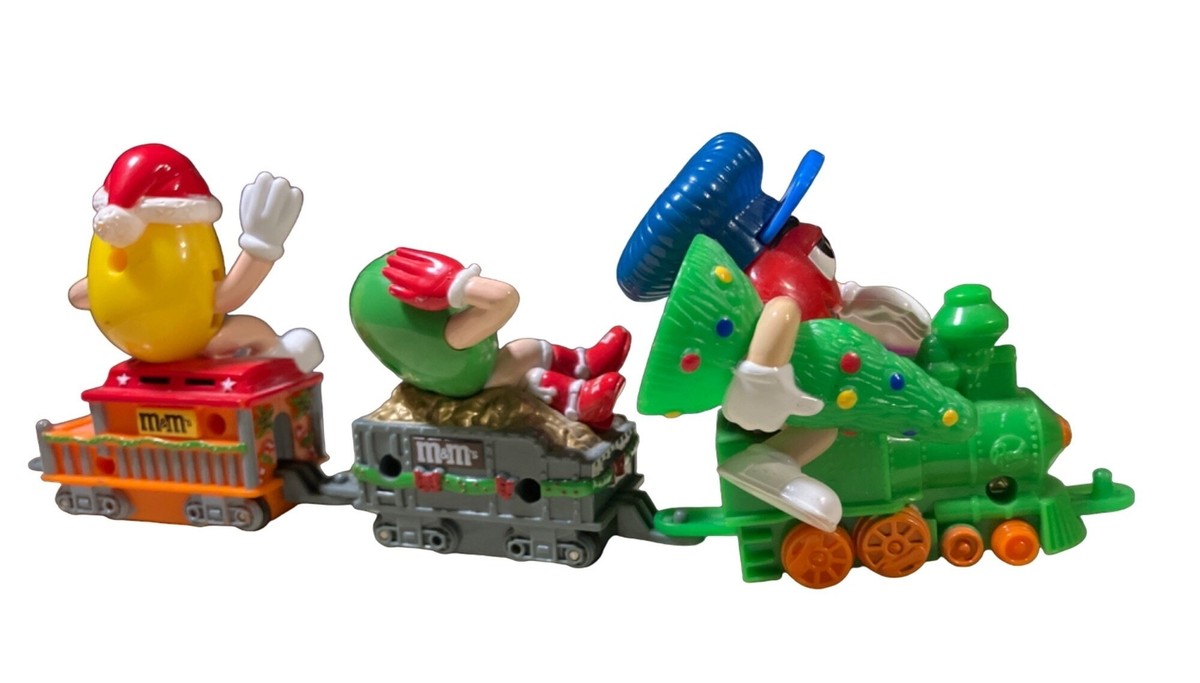 M&Ms Mini Plastic Christmas Train Set of Three | eBay