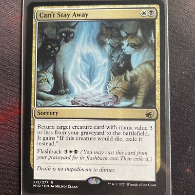 innistrad midnight hunt rare cards MTG Can't Stay Away Innistrad: Midnight Hunt 213/277 Regular Rare