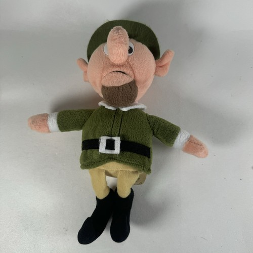 Stuffins Vintage Plush Boss Elf Rudolph Character Green 9" 1999 Stuffed Animal - Picture 2 of 13