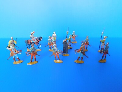 Boîte De 14 Figurines étain KILIA - Moyen Âge - 35mm (1/50) - Rare Avec Boîte