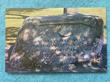 Stand Your Ground Marker in Lexington, Massachusetts Vintage Postcard