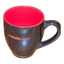 Hotels.com Mug Advertising Rare Collectible Coffee Tea Travel Hotels Dot Com