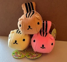 CHIMARISU FUKUYA Fancy-Fukuya PLUSH MASCOT LOT 3 colors Squirrel 2011 NWT