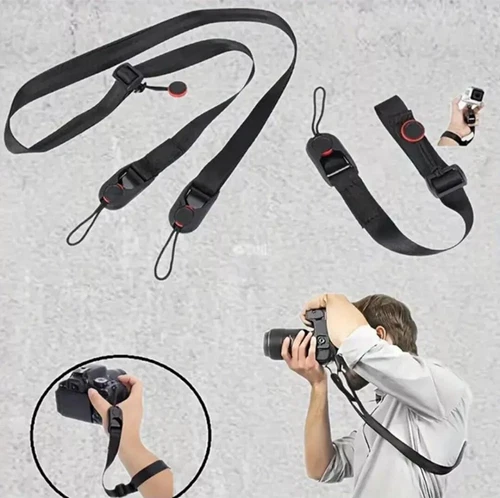 Camera Strap Quick Release Universal Adjustable Durable for DSRL Shoulder Neck - Foto 3 di 11