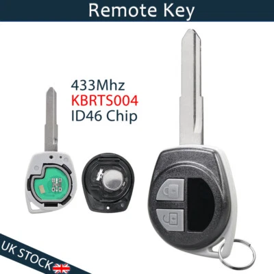 For SUZUKI GRAND VITARA SWIFT SX4 ALTO IGNIS SPLASH NEW 433MHZ REMOTE KEY FOB 2B