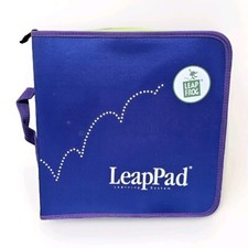 LeapFrog LeapPad Learning System Purle Green Carrying Case Zip Bag