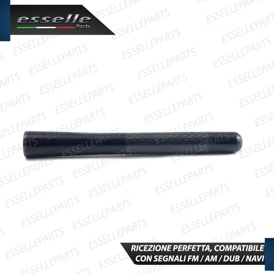 ANTENNA CORTA 12 CM NERO FINITURA CARBONIO PER MINI COOPER R56 - Immagine 4 di 4