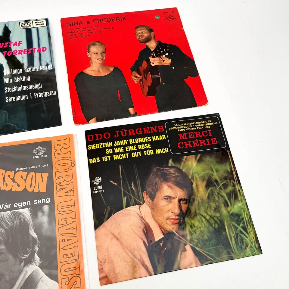 Lote a granel de 18 vinilos años 45-NANCY & FRANK SINATRA Somethin' Stupid 45 7" algunos raros Foto 4 de 4