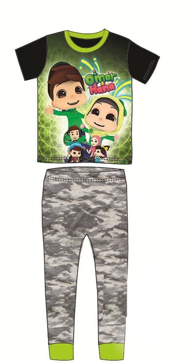 Camiseta Omar And Hana Estrellas de YouTube, manga corta y pantalones impresos.