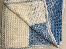 New Handmade Crochet Heirloom Baby Blanket Afghan 38 x 40 Super Soft