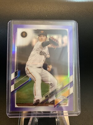 Yuki Takahashi 2021 Topps Chrome NPB Purple Refractor Numbered