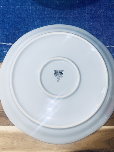 2 IKEA White Dinner Plates Model 120 11 Irregular Round Set Of 2 Solid Pattern - Picture 4 of 6