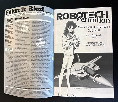 Robotech Vermilion #1 Hi-Grade Macross Antarctic Press 1997 - Bild 3 von 4