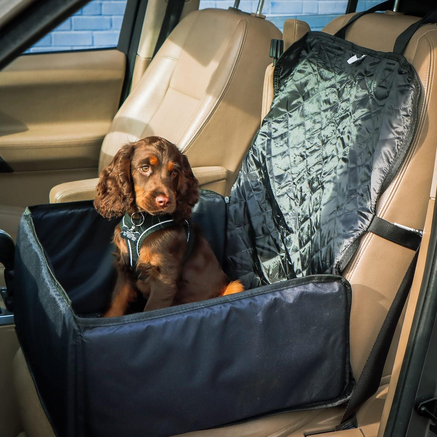 Streetwize 2 in 1 Pet Dog Puppy Travel Carrier Car Seat and Seat Protector Cover