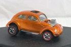 Hotwheels Redline 1967 Custom Volkswagen Orange  Bug With Display Case