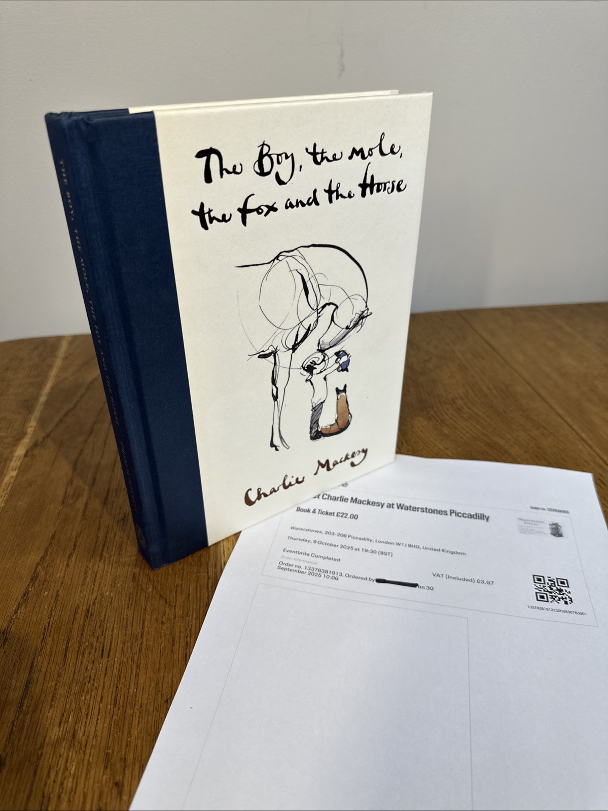 The Boy, The Mole, The Fox and The Horse by Charlie Mackesy SIGNED UK HB 1st/2nd
