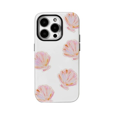 Pink Creme Schalen Hülle für Apple iPhone 17 16 15 14 13 12 11 Pro Max Plus Air